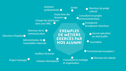 Exemples de métiers exercés par nos alumnis