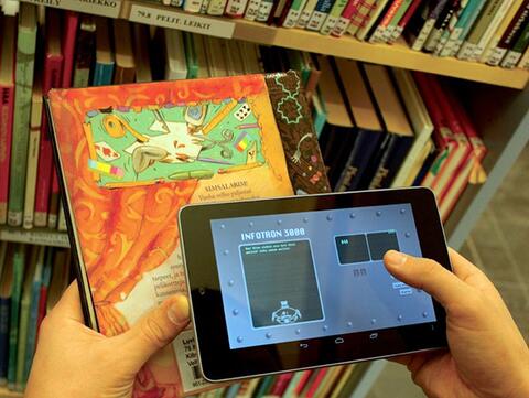 Utilisation des tablettes de la bibliothèque. Utilisation d'une tablette.