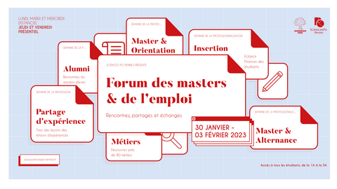 Forum des masters & de l'emploi - Visuel 2023