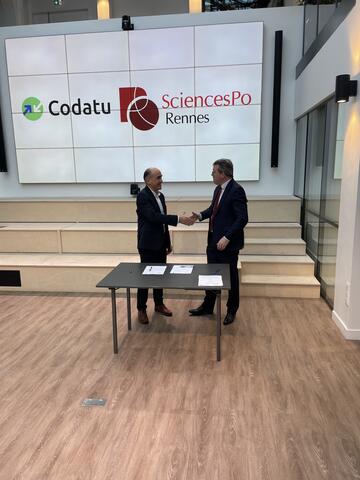 Pablo Diaz, Directeur de Sciences Po Rennes et François Durovray, Président de la Codatu
