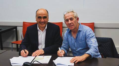 Pablo Diaz, Directeur de Sciences Po Rennes et Roland Jourdain, Navigateur et Président / Co-fondateur d'Explore
