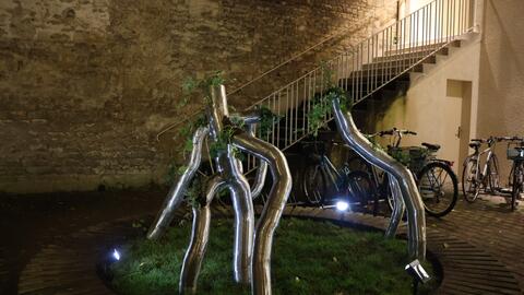 Sculpture arbre caen