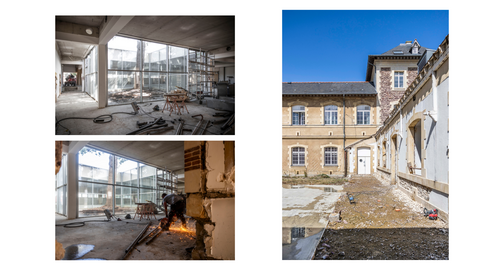 Images du chantier de la bibliothèque